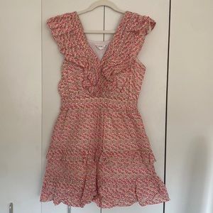 Floral print mini dress